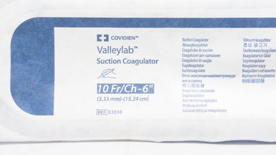 Covidien E3310 Valleylab Suction Coagulator 10Fr/Ch x 6inch (x)